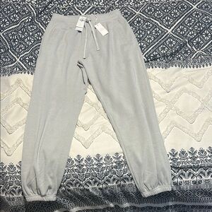 Abercrombie & Fitch Gray Joggers with Elastic Cuffs